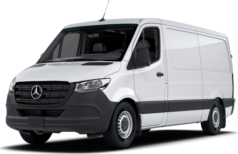 Stilisierter Mercedes Transporter mit geoffneter Ladeflache und Rampenelementen